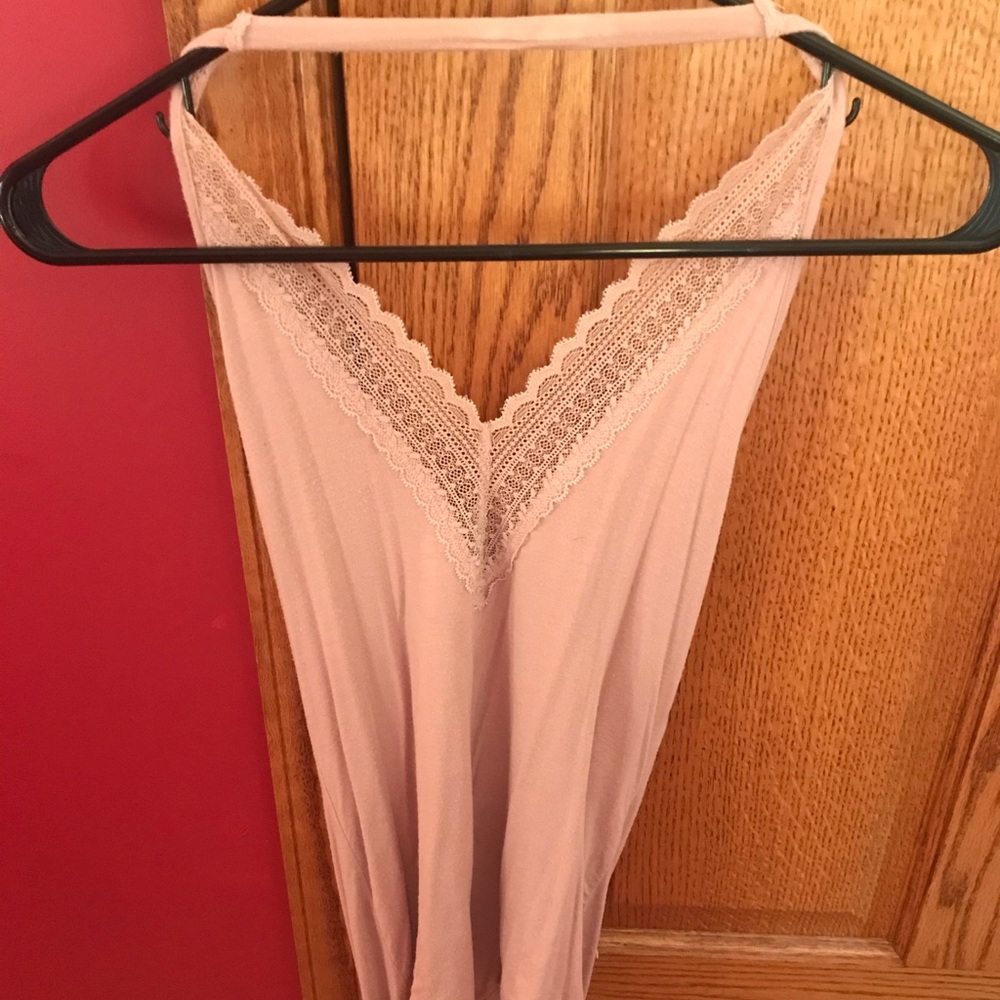 Blush pink body suit